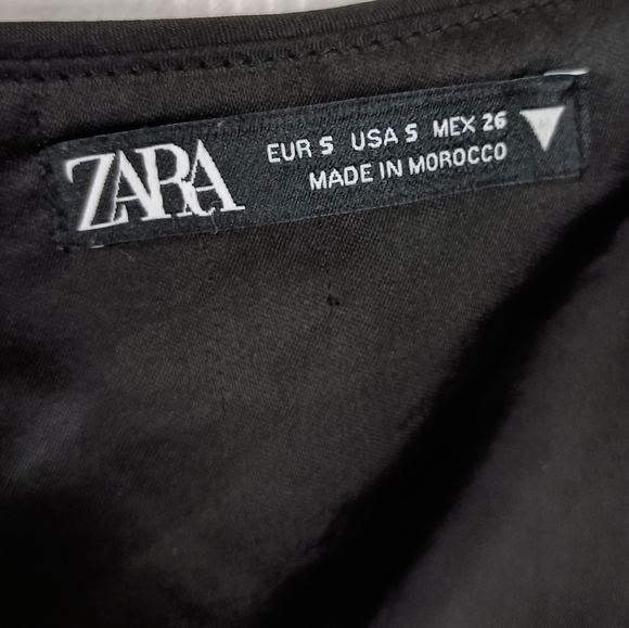 ZARA satin bustier Top in Black 🖤 Size Small - Picture 4 of 4